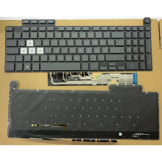 Asus FA507 FX507 FX707 FX517 GA507 black backlit German DE keyboard - main product image