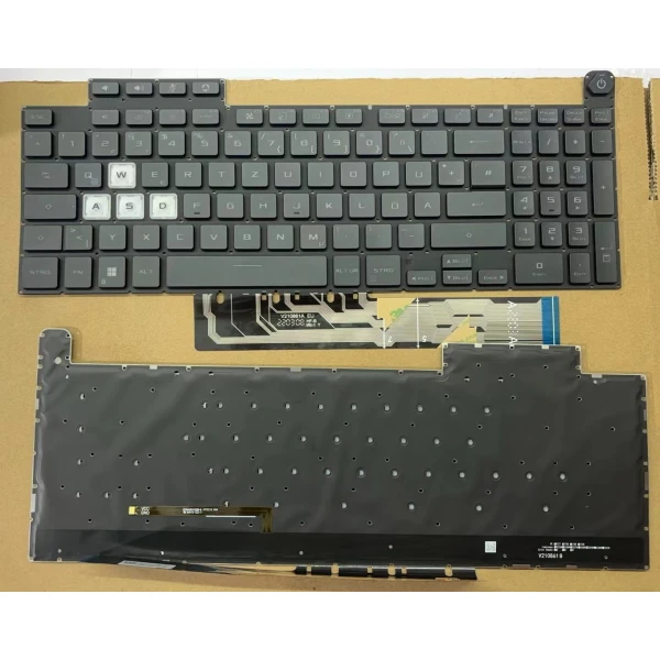 Asus FA507 FX507 FX707 FX517 GA507 black backlit German DE keyboard - main product image