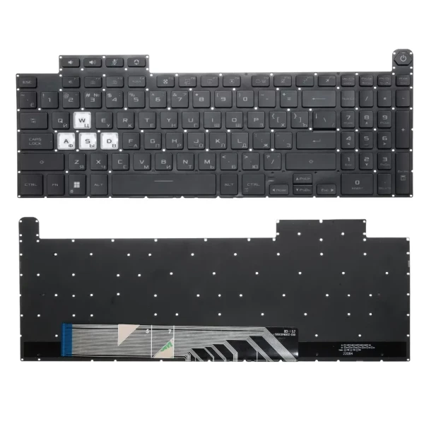 Asus FA507 FX507 FX707 FX517 GA507 black backlit Russian RU keyboard - main product image