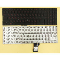 Asus FX502 N541 Q501, ROG G501, ZenBook Pro UX501 black red Russian RU keyboard