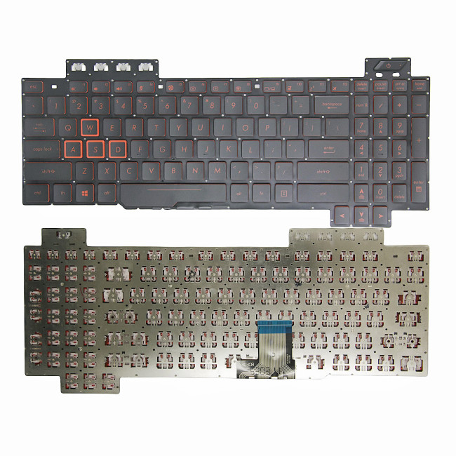 Asus FX80, FZ80, ZX80, GL703G, FX86, FX80S, FX504, FX505, FX95, FX705, red US keyboard - main product image