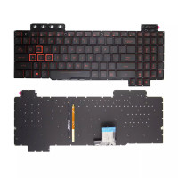 Asus FX80, FZ80, ZX80, GL703G, FX86, FX80S, FX504, FX505, FX95, FX705, red backlit US keyboard