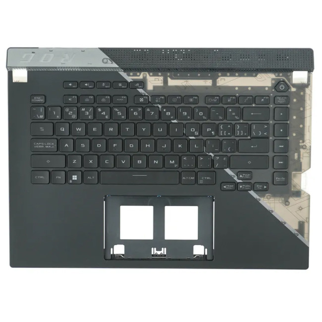 Asus G533ZX G533ZX-2S RGB backlit Canadian French CF keyboard palmrest - main product image