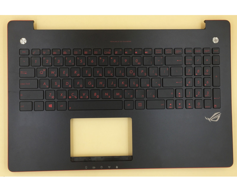 ASUS G550 G550JK N550 backlit Bulgarian BG keyboard palmrest 90NB04L3-R31BG0 - additional view 
