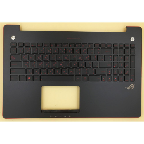 Asus G550 G550JK N550 red backlit Thai TI keyboard palmrest 90NB04L3-R31TA0 - main product image