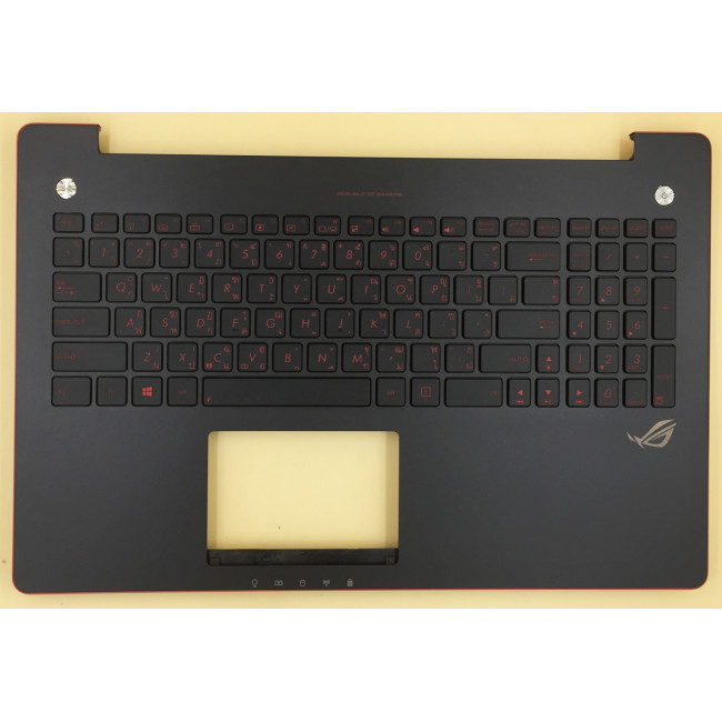 Asus G550 G550JK N550 red backlit Thai TI keyboard palmrest 90NB04L3-R31TA0 - main product image