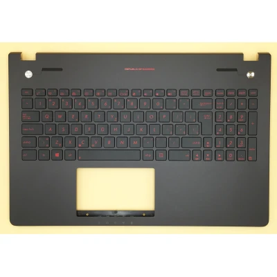 Asus G56 N56 N56VM red Slovak SK backlit keyboard palmrest 90NB03Z3-R31SK0