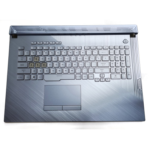 Asus Rog G731 G712 GL731 8pin backlit US keyboard palmrest silver blue - main product image