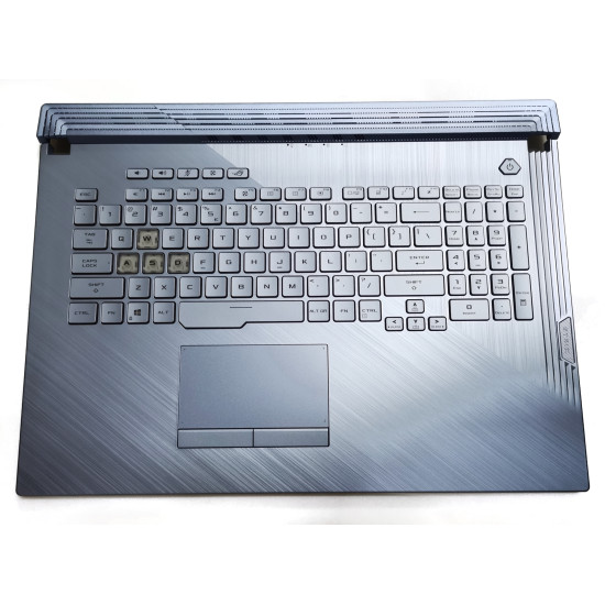 Asus Rog G731 G712 GL731 8pin backlit US keyboard palmrest silver blue - main product image