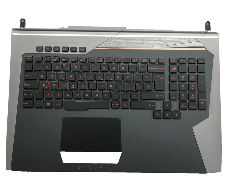 ASUS G752 G752V G752VT G752VY G752VS G752VM G752VSK backlit UK keyboard palmrest