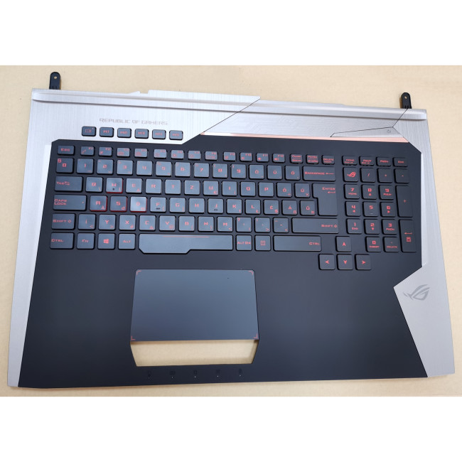 Asus G752 G752VM G752VS backlit Hungarian HU keyboard palmrest 90NB0D61-R30HU0 - main product image