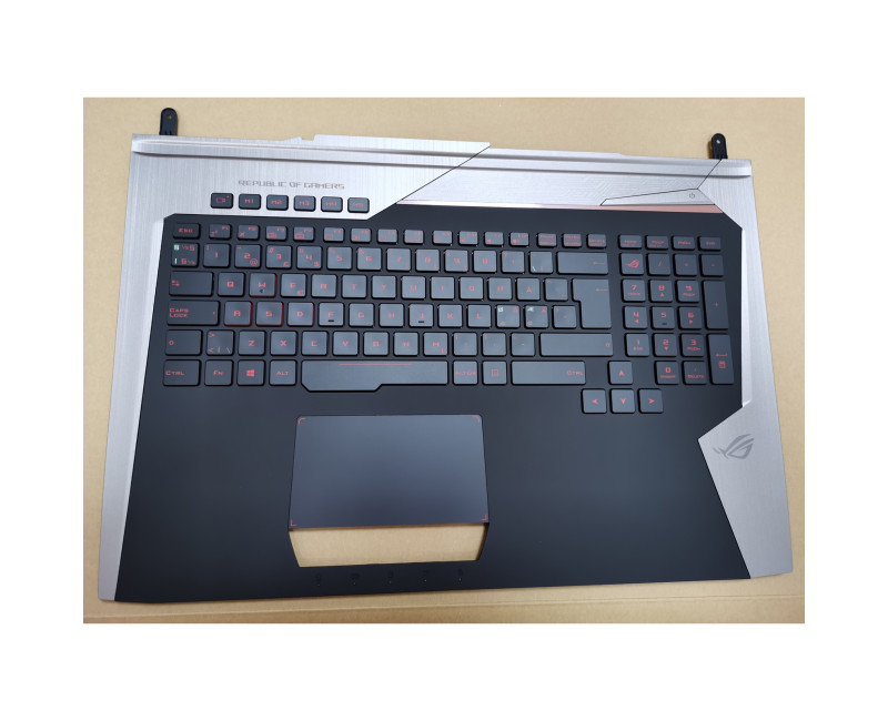 Asus G752 G752VM G752VS backlit Norwegian NE keyboard palmrest 90NB0D61-R30ND0 - additional view 