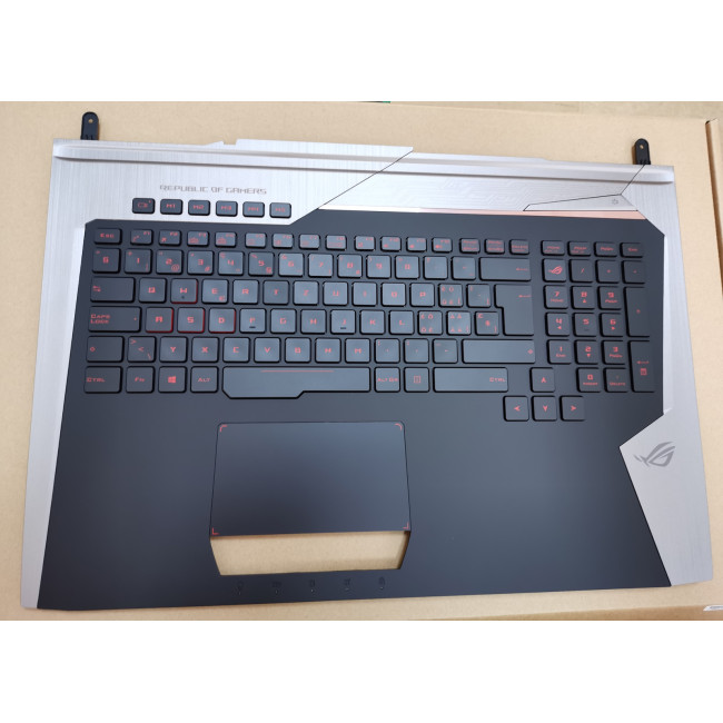 Asus G752 G752VM G752VS backlit Swiss SW keyboard palmrest original 90NB0D61-R30SF0 - main product image