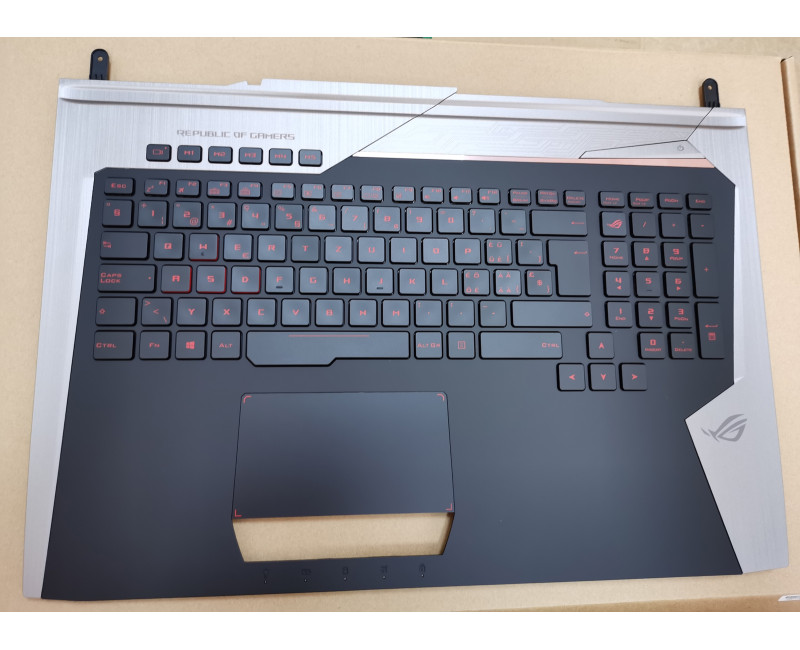 Asus G752 G752VM G752VS backlit Swiss SW keyboard palmrest original 90NB0D61-R30SF0 - additional view 