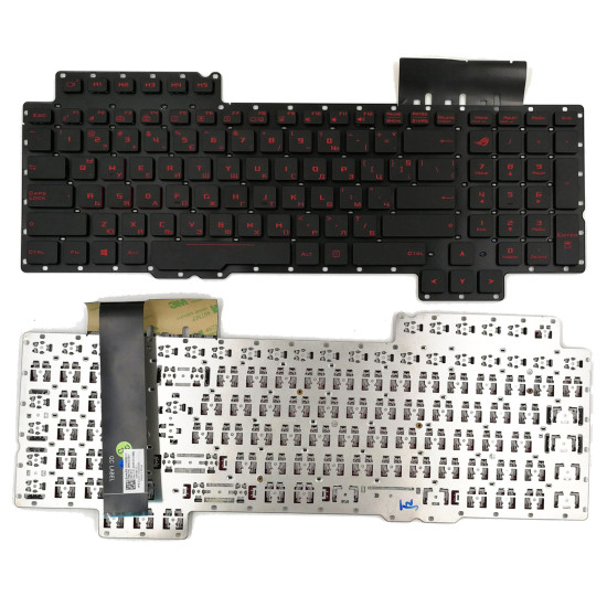 Asus G752 S6700 S6820 G752V G752VS GFX72V red backlit Bulgarian BG keyboard 0KNB0-E610BG00 - main product image