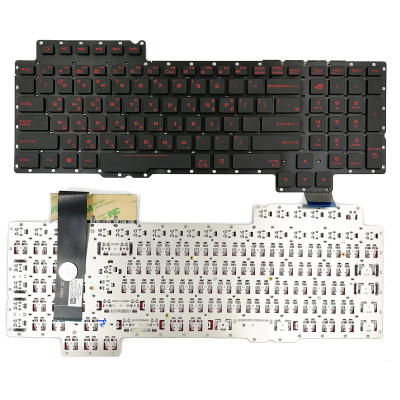 Asus G752 S6700 S6820 G752V G752VS GFX72V red backlit Korean KR keyboard 0KNB0-E610KO00