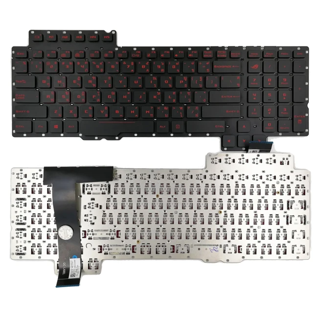Asus G752 S6700 S6820 G752V G752VS GFX72V red backlit Thai TI TA keyboard 0KNB0-E610TA00 - main product image