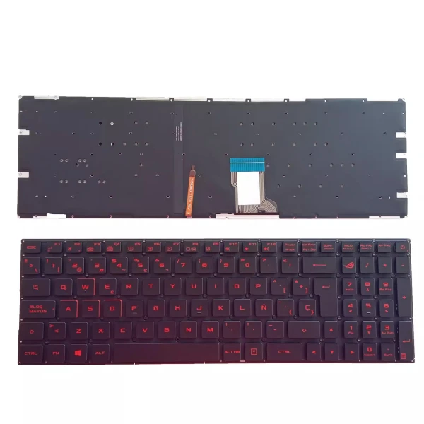 Asus GL502 GL502VM GL502VT GL502VS GL502VY backlit Spanish SP keyboard - main product image
