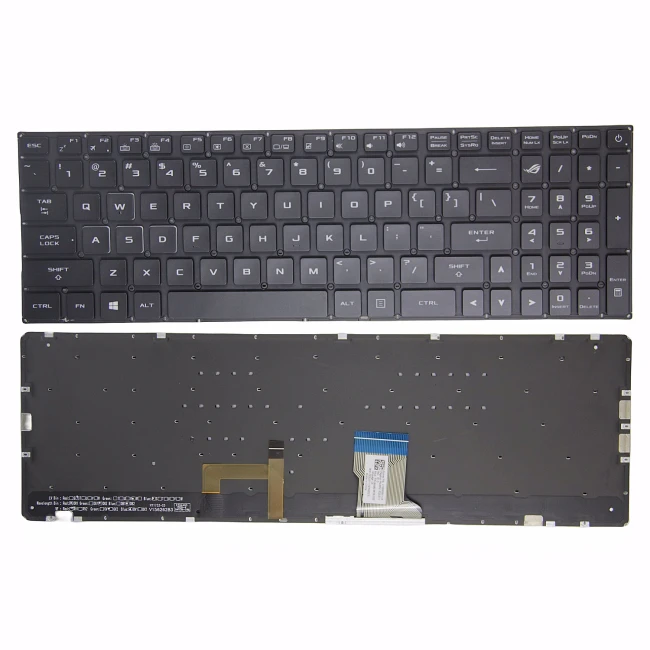 Asus GL502 GL702 S5VS S7VT FX502 FX60VM ZX60V G502VM black RGB backlit US keyboard - main product image