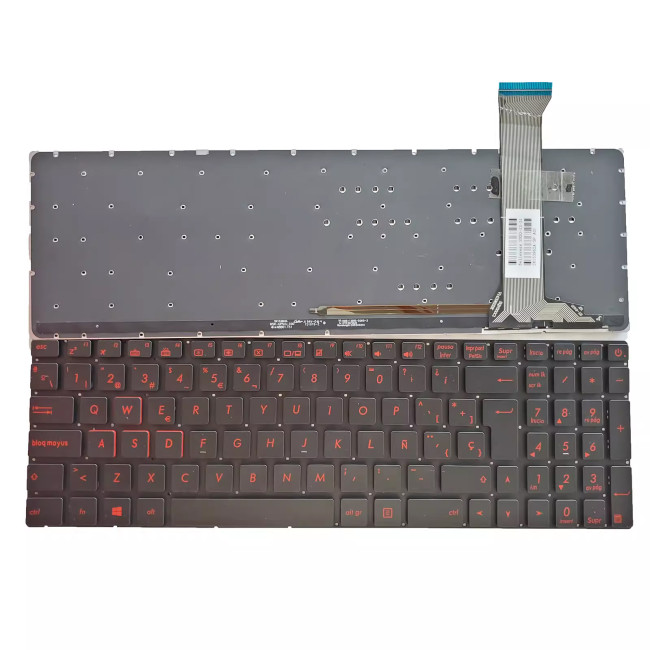 Asus GL552VL GL552VW GL552VX GL552JX ZX50J ZX50JX backlit Spanish SP keyboard - main product image