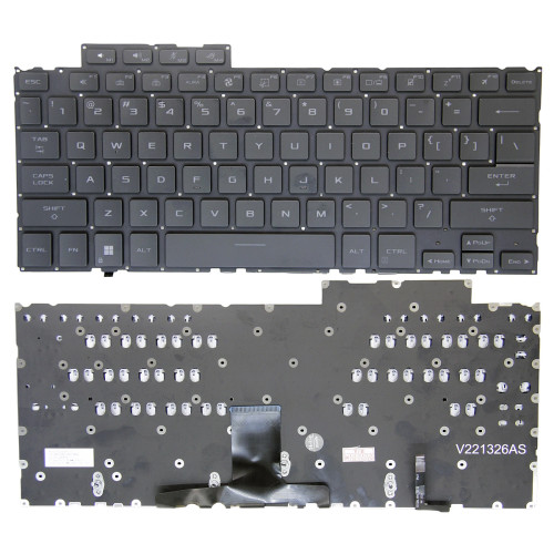 Asus GV302 2023, GV302XV, GV302XU, black backlit US keyboard - main product image