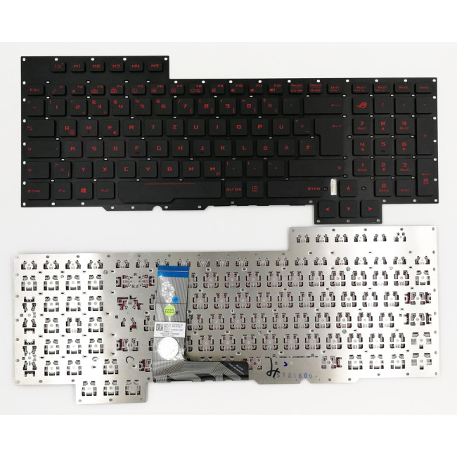 Asus GX700 GX700V G701 G701V backlit German DE keyboard 0KNB0-E611GE00 - main product image