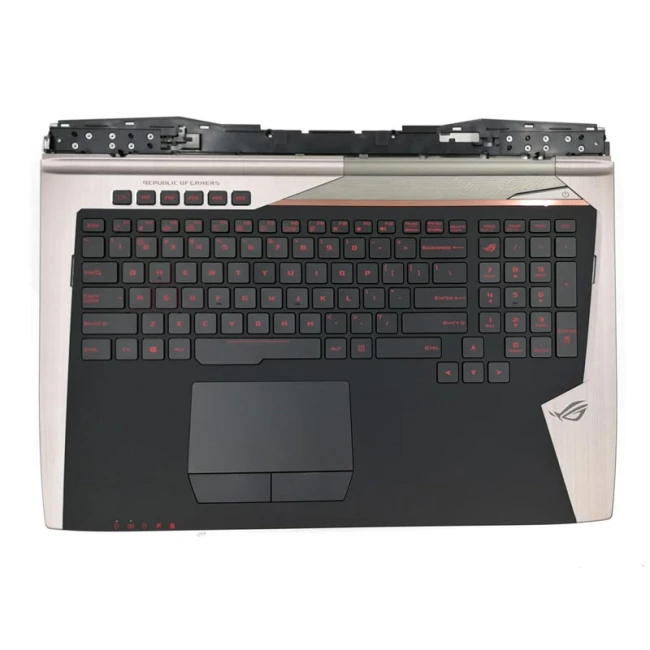 Asus GX700, GX700V, G701V, G701VO, G701VI, G701VIK, US backlit keyboard with palmrest - main product image