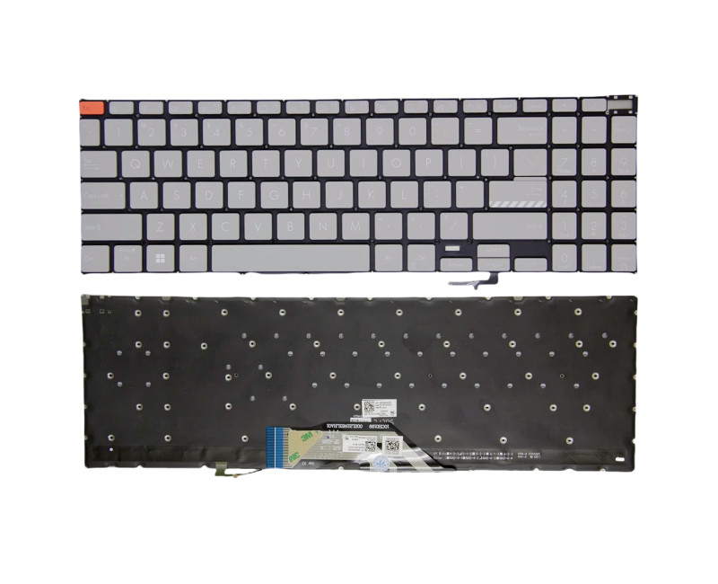 Asus K3502Z, 16X S5602, M5602, X5602, M3502, M3502Q, S3502, gray backlit US keyboard original - additional view 