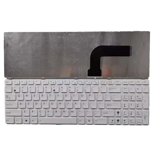 Asus K52 N53S A53S X53S X54H X55V K55D K54H K53S white US keyboard - main product image