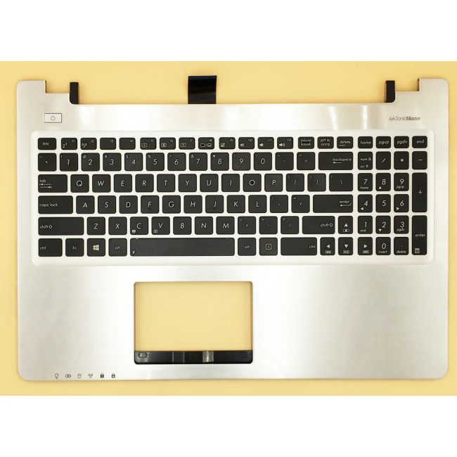 Asus K56, K56C, K56CA, K56CM, S56, A56C, silver US keyboard palmrest, 90R-NUH1K1080Y - main product image