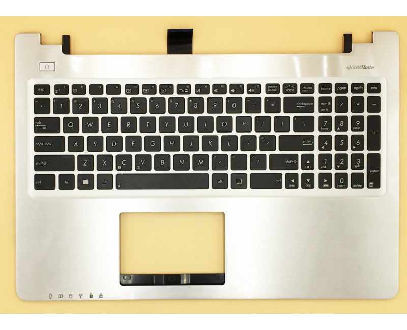 Asus K56, K56C, K56CA, K56CM, S56, A56C, silver US keyboard palmrest, 90R-NUH1K1080Y - additional view 