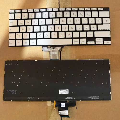 Asus K6400 silver backlit German DE keyboard - main product image