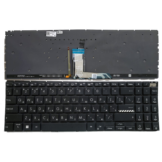 Asus M3500 M6500 K6500 K3500 K3502 X3500 black backlit Russian RU keyboard - main product image