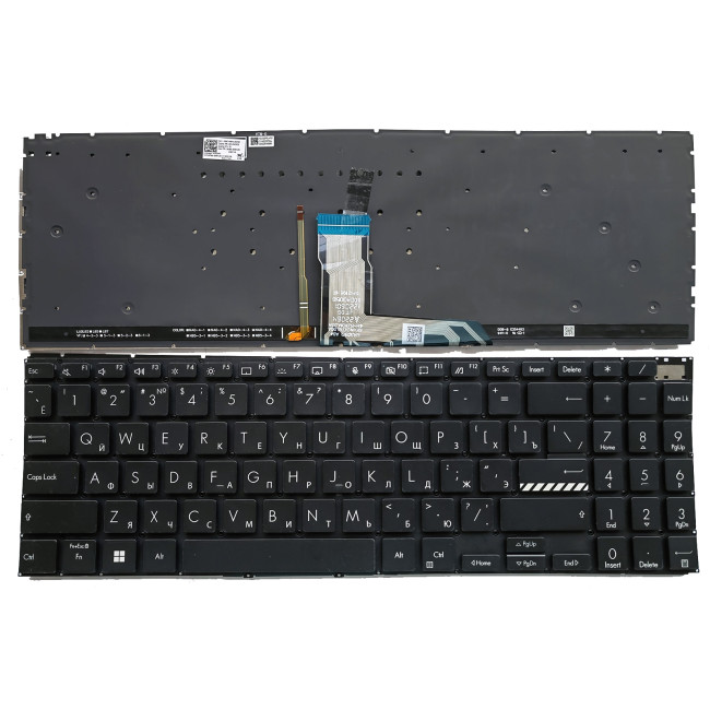 Asus M3500 M6500 K6500 K3500 K3502 X3500 black backlit Russian RU keyboard - main product image