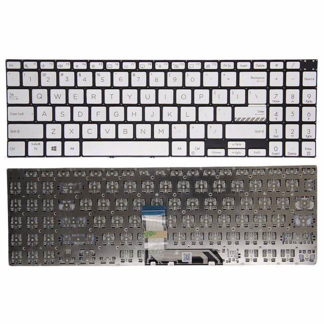 Asus M3500 M6500 K6500 K3500 K3502 X3500 silver US keyboard - main product image