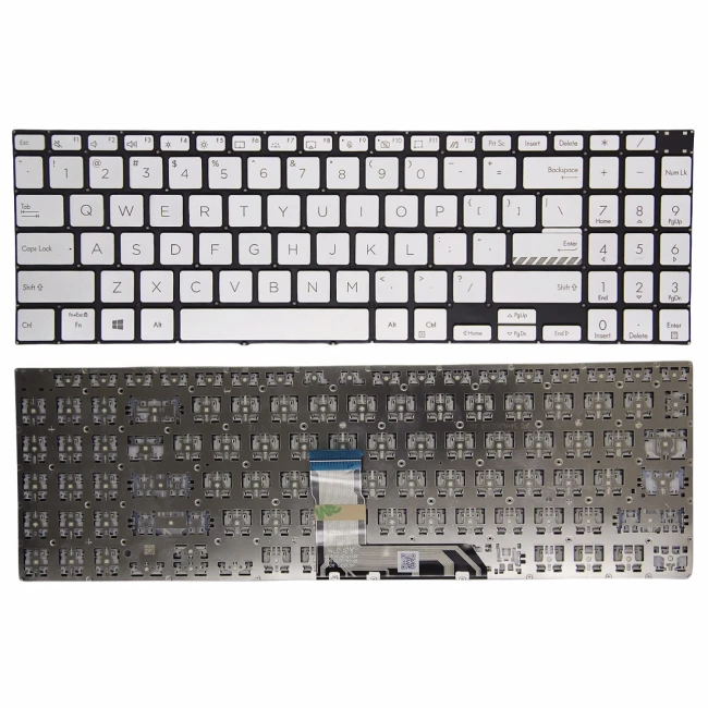 Asus M3500 M6500 K6500 K3500 K3502 X3500 silver US keyboard - main product image