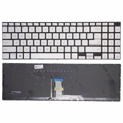 Asus M3500 M6500 K6500 K3500 K3502 X3500 silver backlit US keyboard