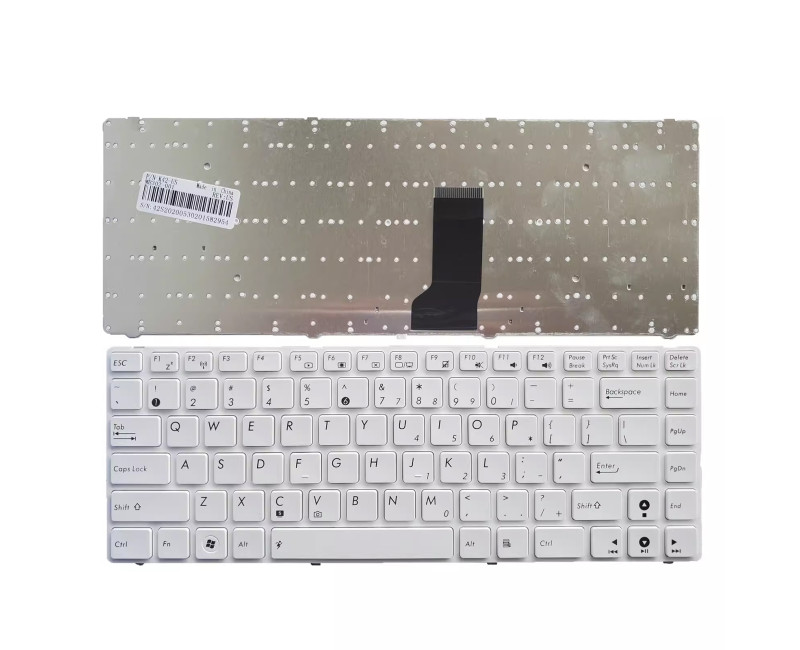 Asus N43 K43 X42 X43 X44 A42 K42 U31 UL80 U35 U45 A83 P43 white US keyboard OEM - additional view 
