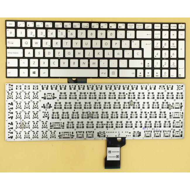 Asus N501 N501JW N501VW UX501 UX52 Q501 N541 silver Spanish SP keyboard - main product image