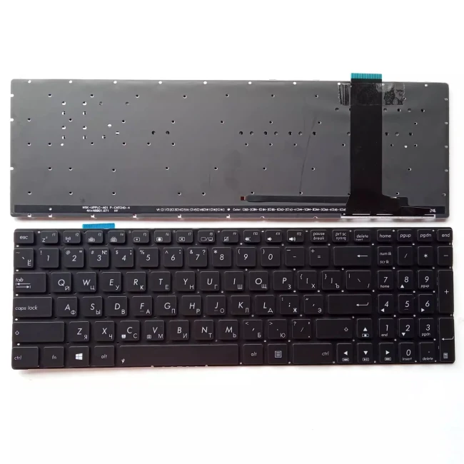 Asus N56 N550 N550JV N550J N550X n750j black backlit Russian RU keyboard - main product image