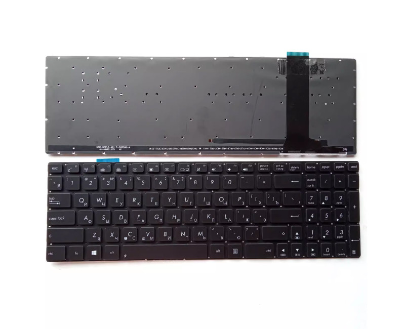 Asus N56 N550 N550JV N550J N550X n750j black backlit Russian RU keyboard - additional view 