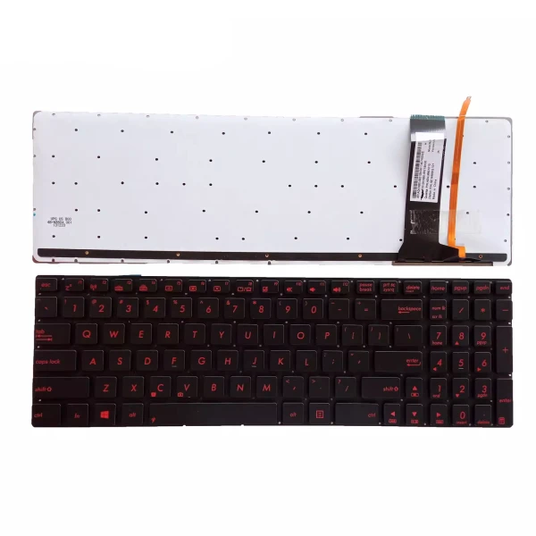 Asus N56 N550 N550JV N550J N550X n750j red backlit US keyboard - main product image