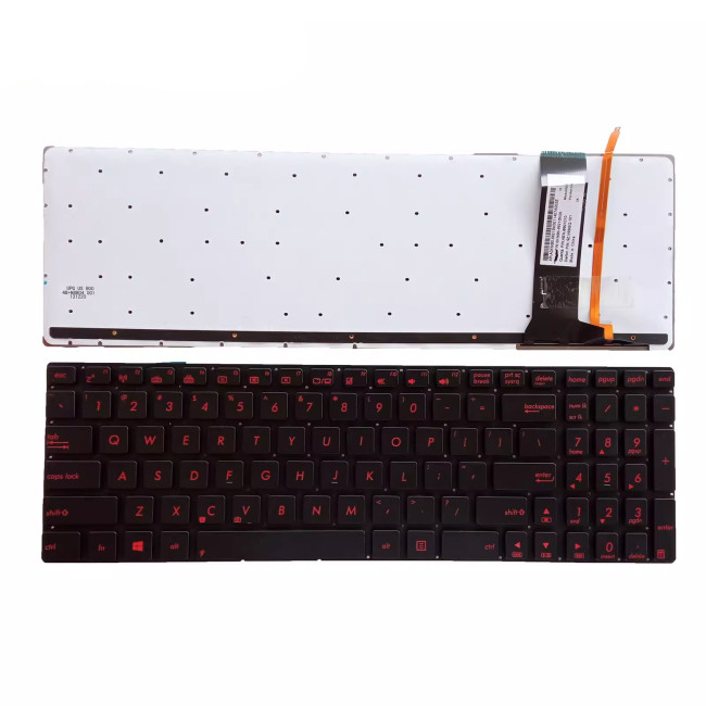 Asus N56 N550 N550JV N550J N550X n750j red backlit US keyboard - main product image