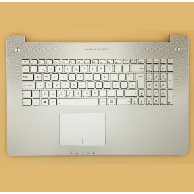 Asus N750 N750JK N750JV backlit Spanish SP keyboard palmrest - main product image
