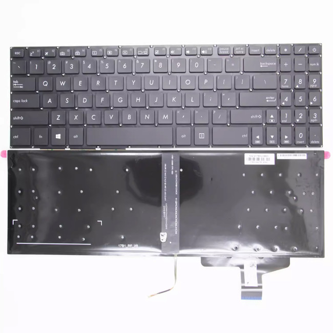Asus NX580 N580V M580 N580 NX580V NX580VD backlit US keyboard - main product image