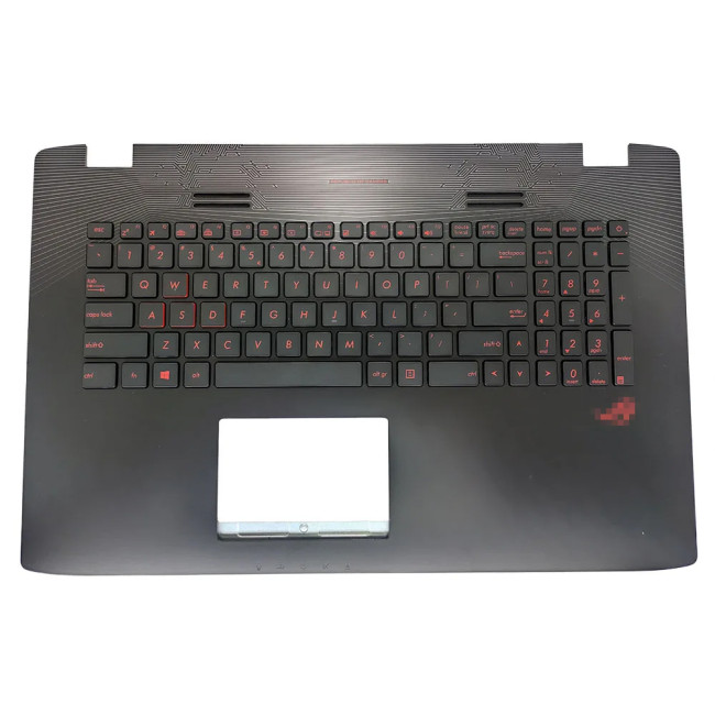 Asus ROG GL752, GL752VL, GL752VW, backlit US keyboard with palmrest - main product image