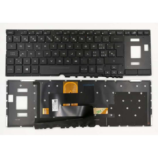 Asus ROG GX501 GX531 GM531 backlit Swiss SW keyboard 0KNB0-6617SF00 - main product image