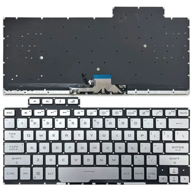 Asus Rog Zeprus GA401, GA401U, GA401M, backlit US keyboard high copy silver - main product image