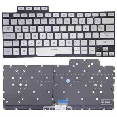 Asus Rog Zeprus GA401, GA401U, GA401M, backlit US keyboard original silver