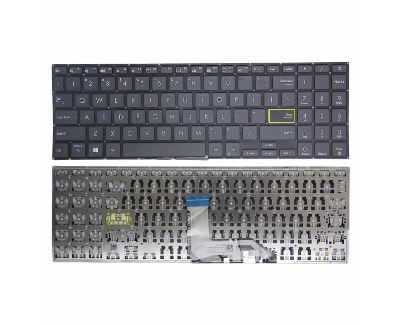 Asus VivoBook S533 X513 M513 E510 V5050 V5100E M5100 K513 FL8800 black US keyboard - additional view 